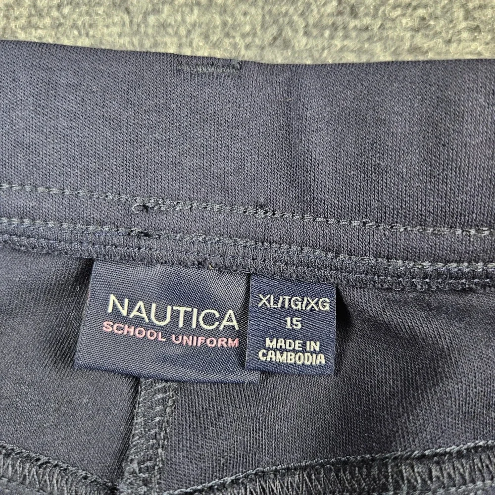 Nautica Girls School Uniform Performance Jegging Navy Blue XL 15 NJD0089P NEW
